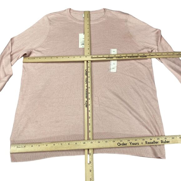 A New Day Sweater Women 2XL Pink Knitted Nylon Long Sleeve Pullover - Picture 4 of 14